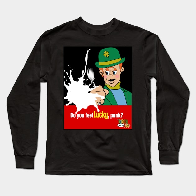 Do You Feel Lucky? TechnoRetro Dads Long Sleeve T-Shirt by TechnoRetroDads